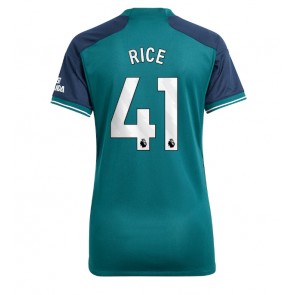 Lacne Ženy Futbalové dres Arsenal Declan Rice #41 2023-24 Krátky Rukáv - Tretina